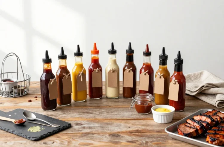 Ultimate Bbq Sauce Bar Setup for a Party of 30 — Vessels, Labels, Quantities
