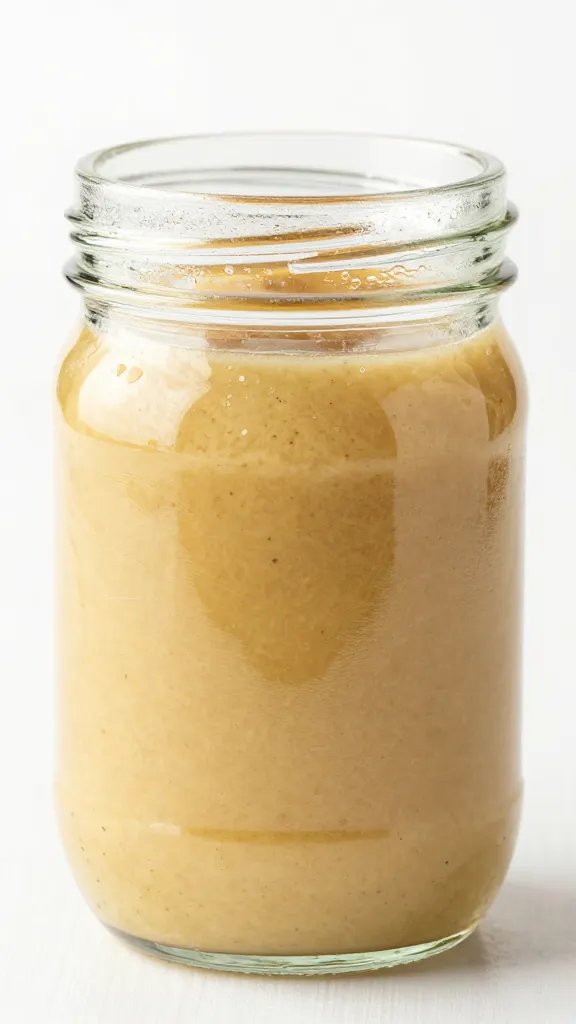 mason jar of Carolina vinegar sauce with kraft tag