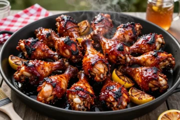 Party Favorite Sticky Bbq Glaze for Chicken Drumsticks — Crowd Party Size