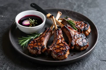 The Best Red Wine and Garlic Marinade for Grilled Lamb Chops