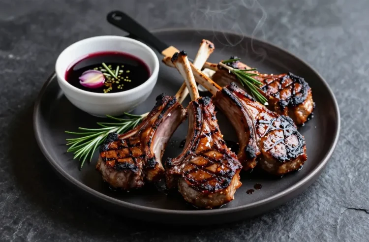 The Best Red Wine and Garlic Marinade for Grilled Lamb Chops