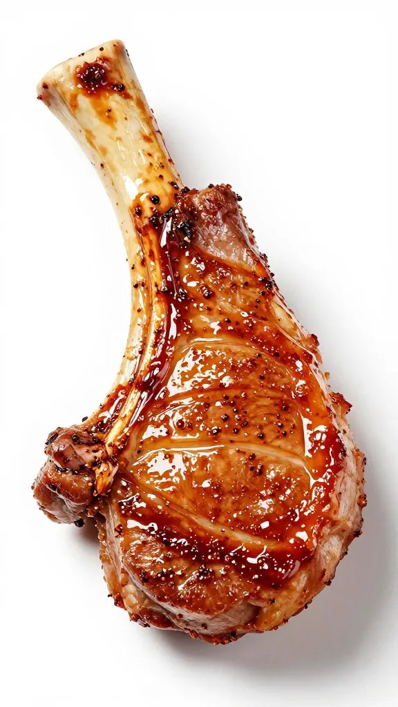 bone-in pork chop with peri-peri brush sheen