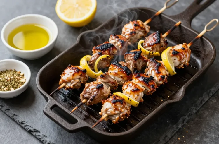 The Best Greek Souvlaki Marinade for Chicken and Lamb Skewers