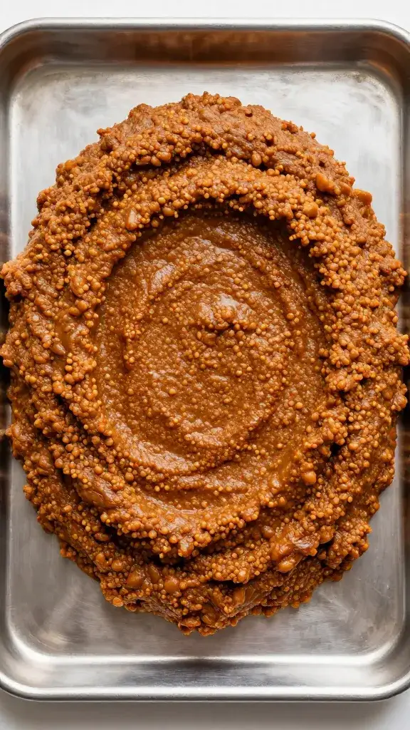 raw kafta mixture on stainless tray, tacky texture