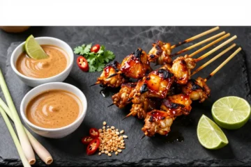 Craveable Indonesian Satay Marinade and Peanut Sauce for Skewers