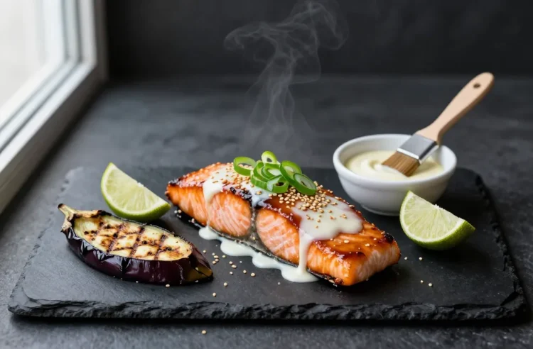 Japanese Miso Bbq Marinade for Salmon and Grilled Eggplant Tonight