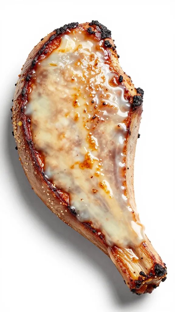 tri-tip end piece, seared crust, light sauce glaze