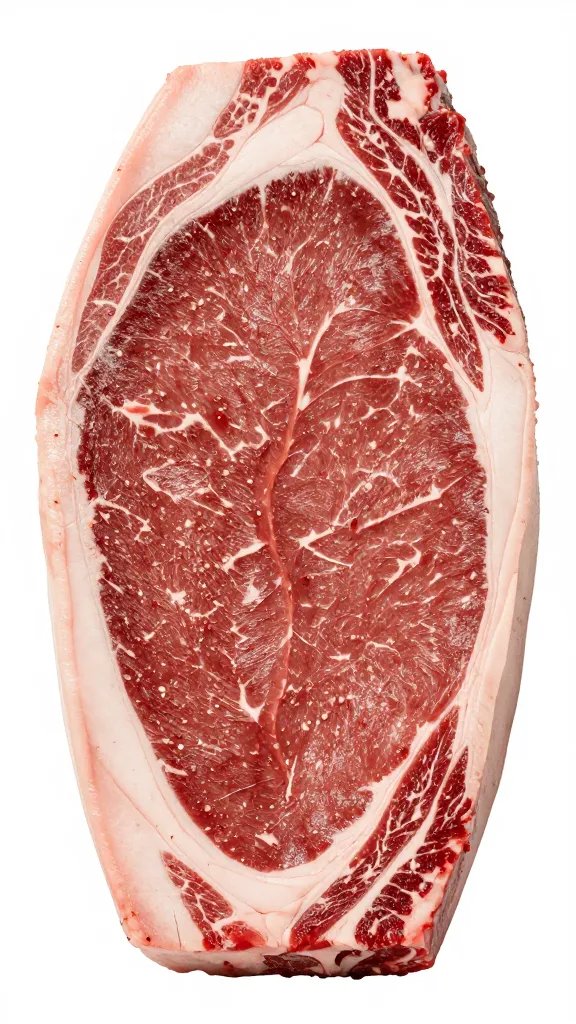 Raw brisket flat with rub evenly applied, macro texture