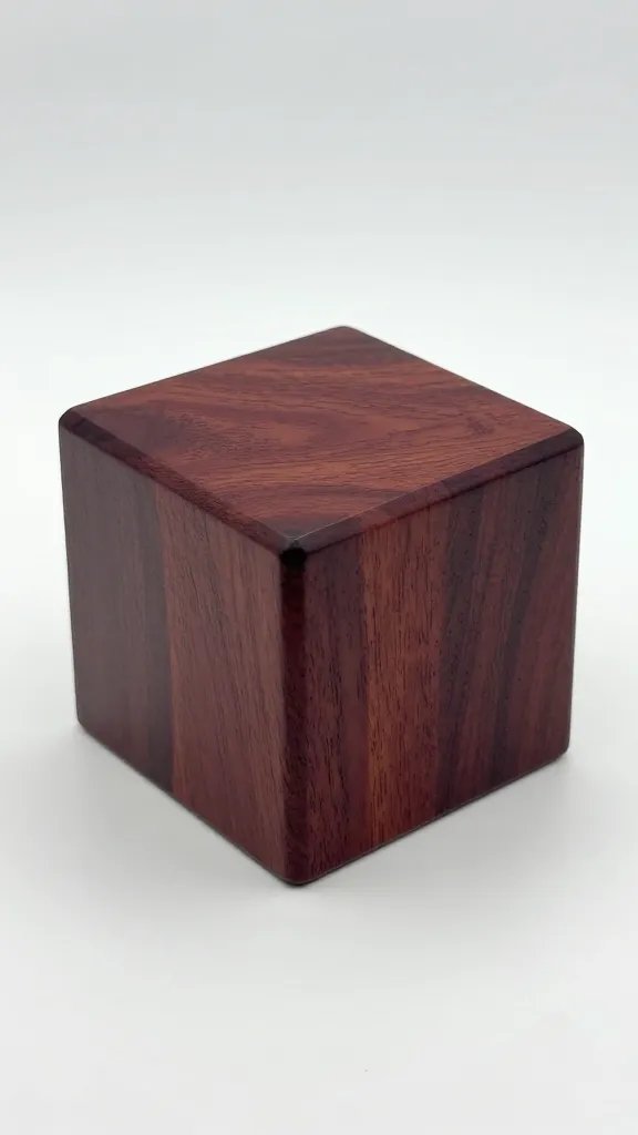 single burnt end cube with cherrywood gloss
