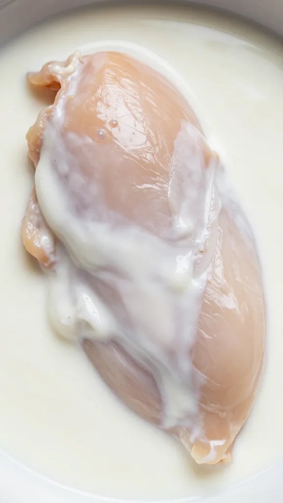 macro of chicken breast in yogurt marinade