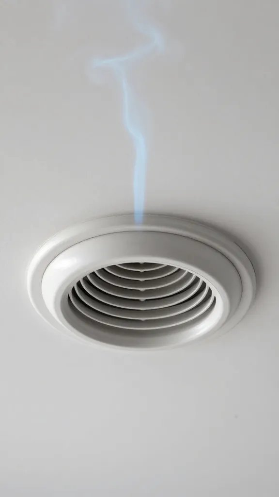 Airflow vent on smoker lid, thin blue smoke