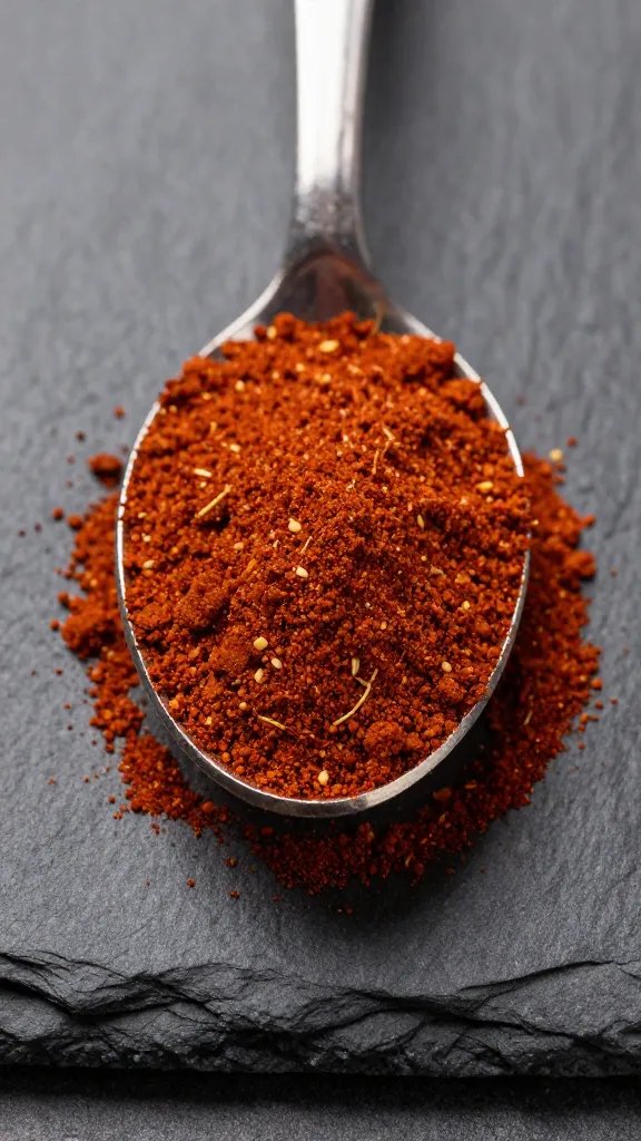 teaspoon of chipotle powder on slate
