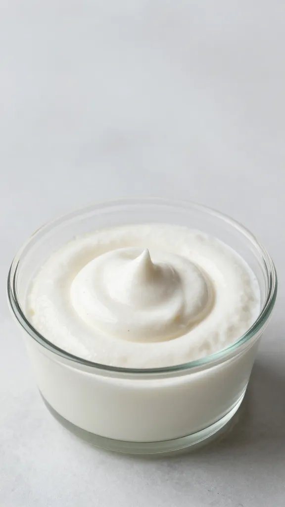 Cornstarch slurry in a glass ramekin