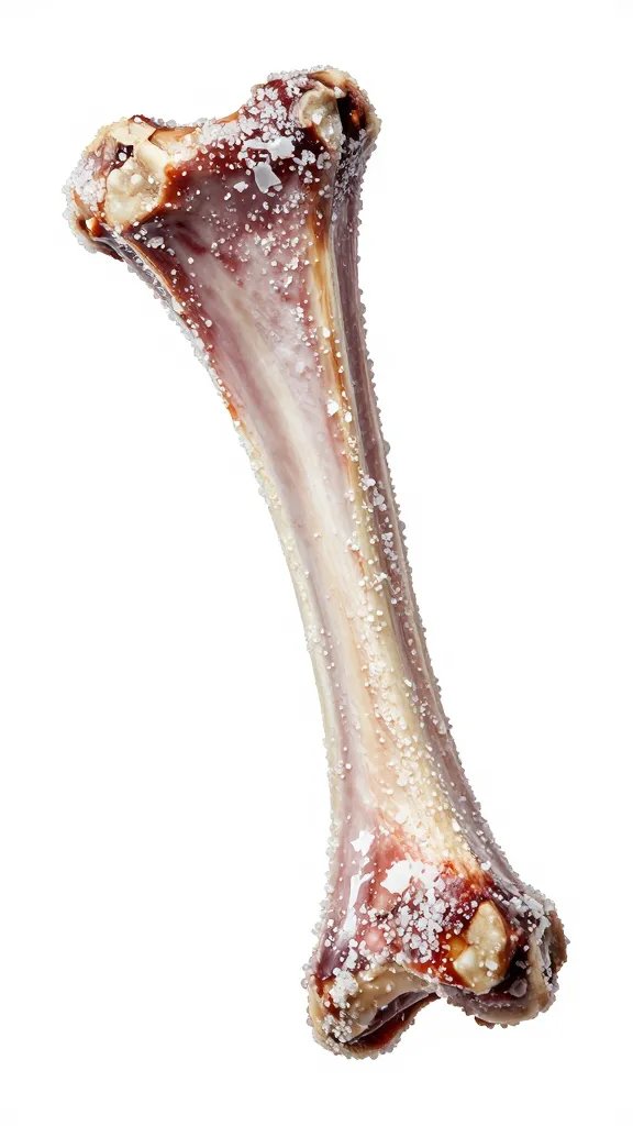 Single rib bone with clinging sugar-free KC glaze