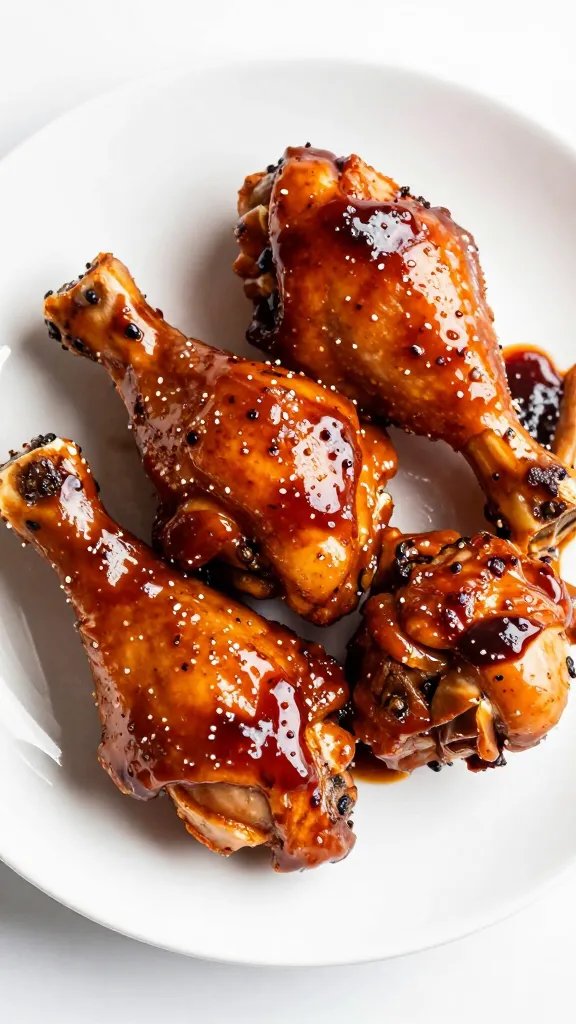 bone-in chicken thigh brushed with bbq marinade