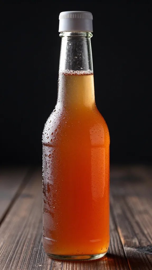 North Carolina vinegar sauce bottle neck with condensation