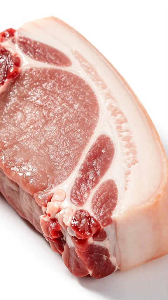 Single pork shoulder rubbed, fat cap visible, closeup