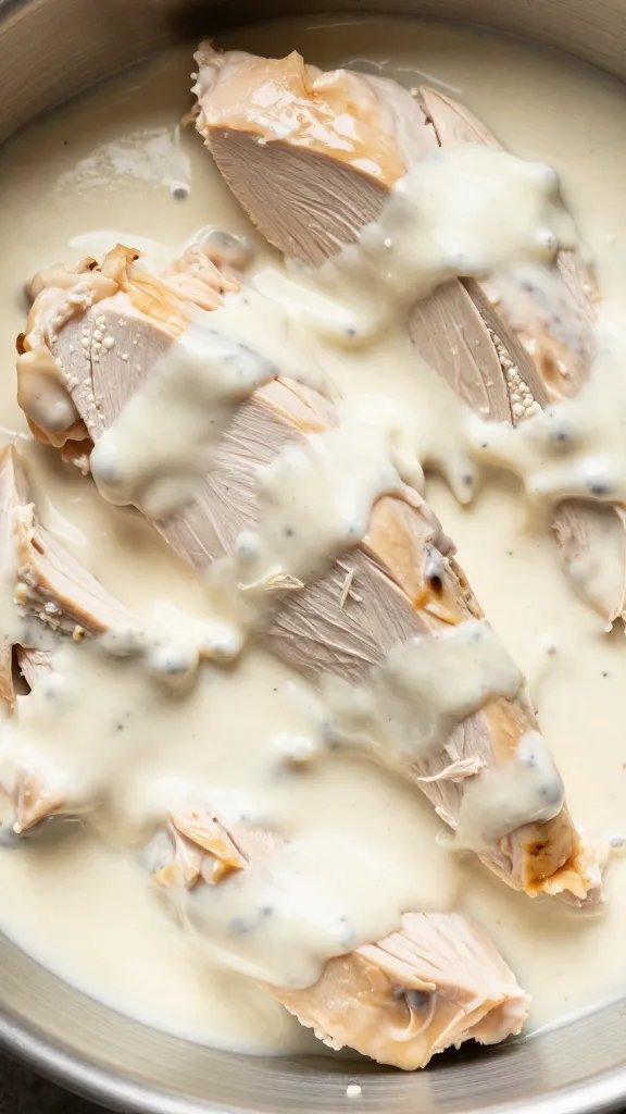 sliced boneless chicken tossed in Alabama white sauce