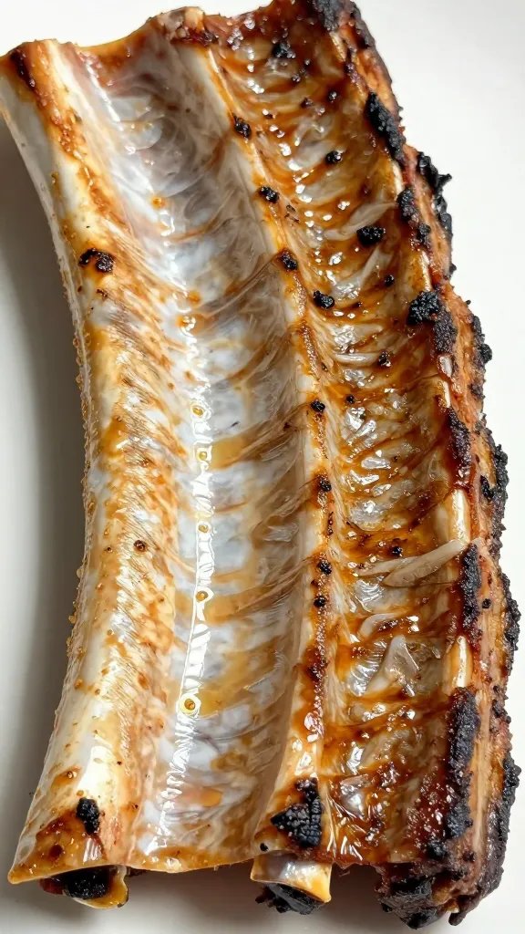 Rib bark texture under high heat sear marks