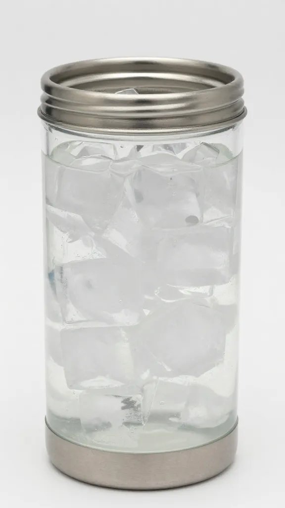 insulated drink tub filled with cubed ice only