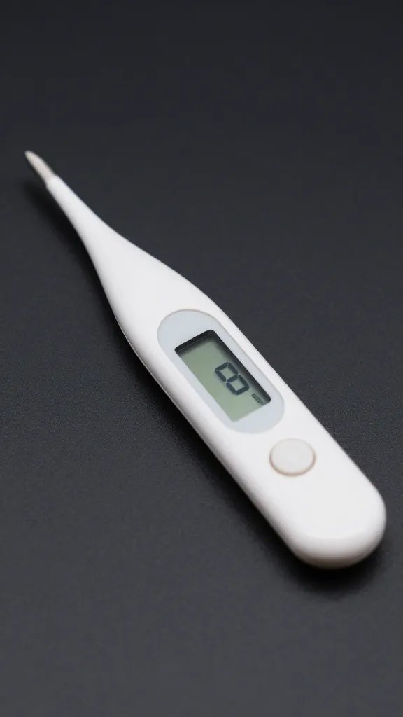 digital probe thermometer inserted in brisket flat