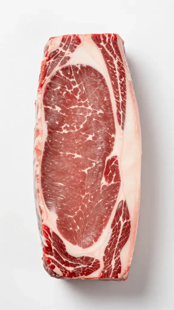 single trimmed raw packer brisket on butcher paper