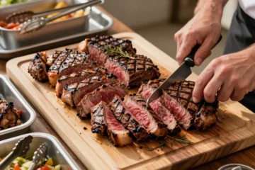 Party-Proof How Much Grilled Steak for 50 People — Bulk Slicing Technique