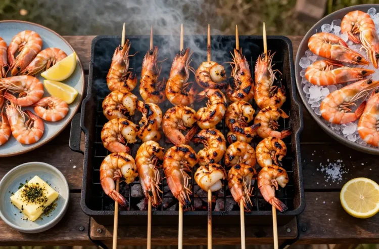 Party Math: How Much Grilled Shrimp for 50 People — Skewer Ratios and Peel Loss