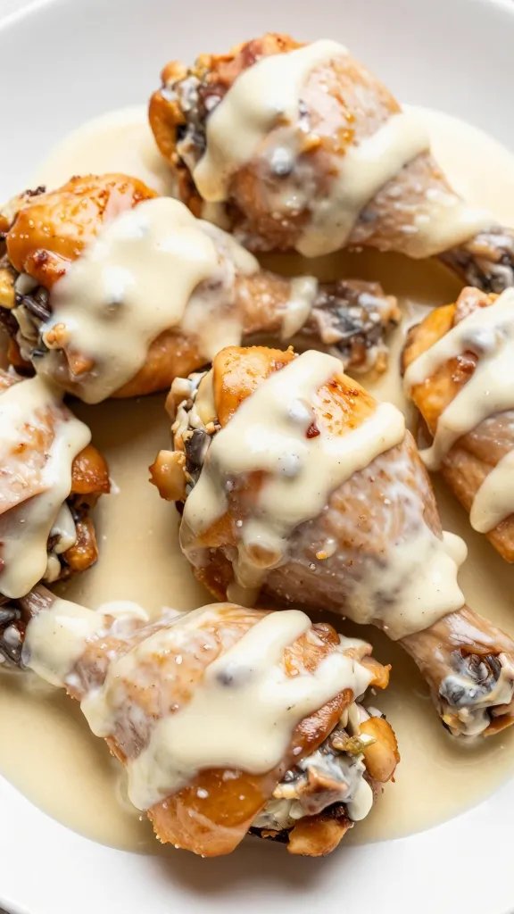 chicken thigh glazed in Alabama white sauce