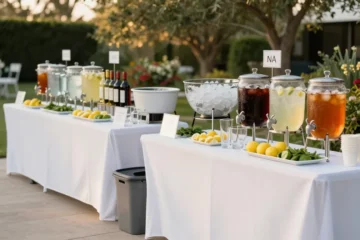 How to Set Up a Drink Station for 100 People Like a Pro