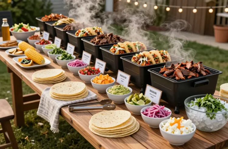 How to Set Up a Diy Bbq Taco Bar for 50 People Like a Pro