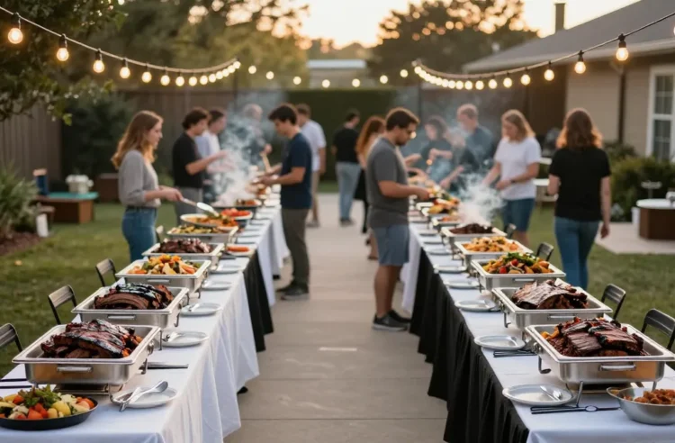 The Best Serving Layout for a Bbq Buffet of 100 People Fast