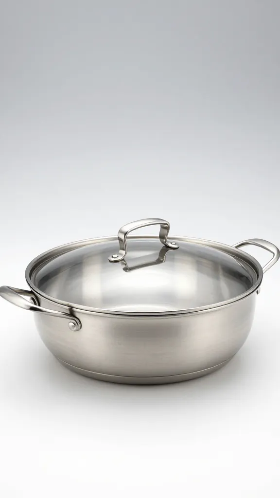 stainless steel full-size hotel pan with tight-fitting lid