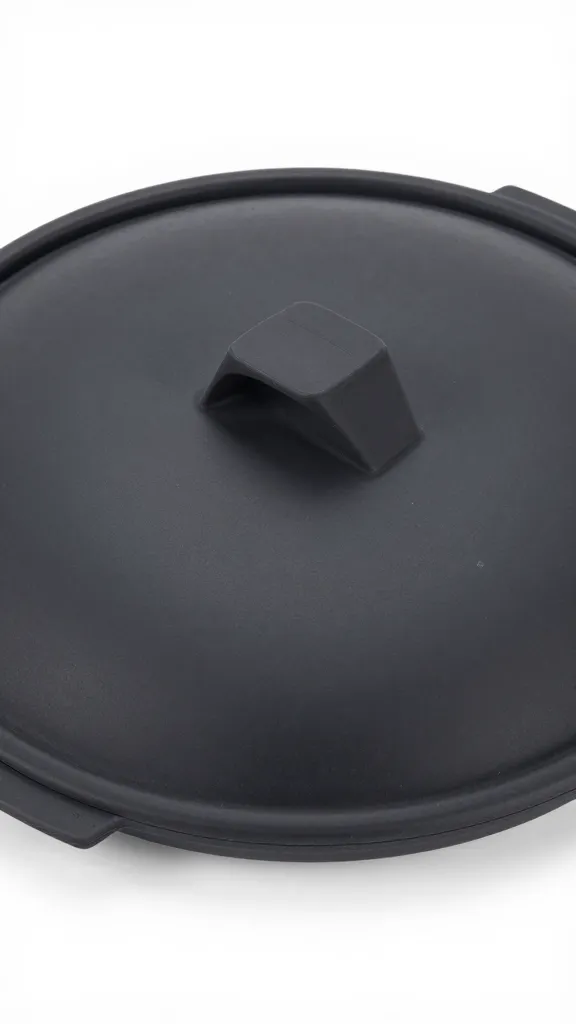 high-grade silicone pan lid with locking tabs