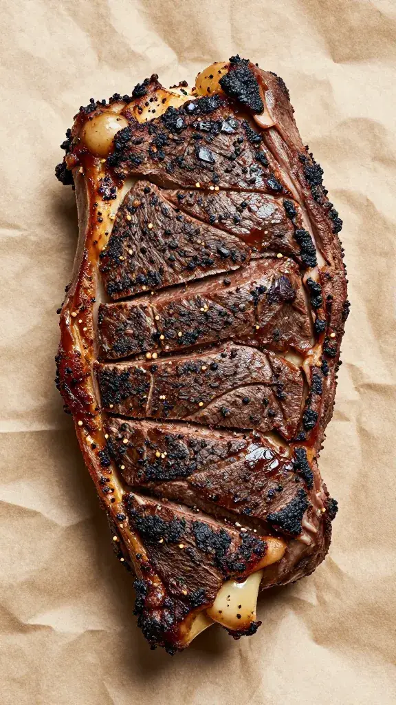 spice-rubbed beef chuck roast on butcher paper