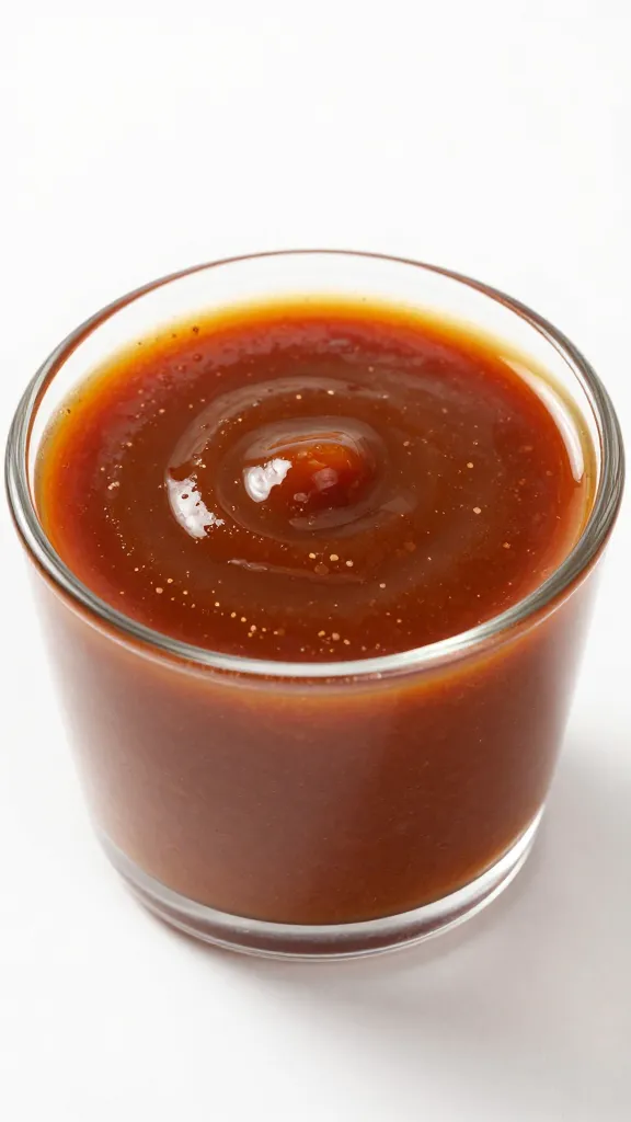 small cup of blended ancho-guajillo sauce