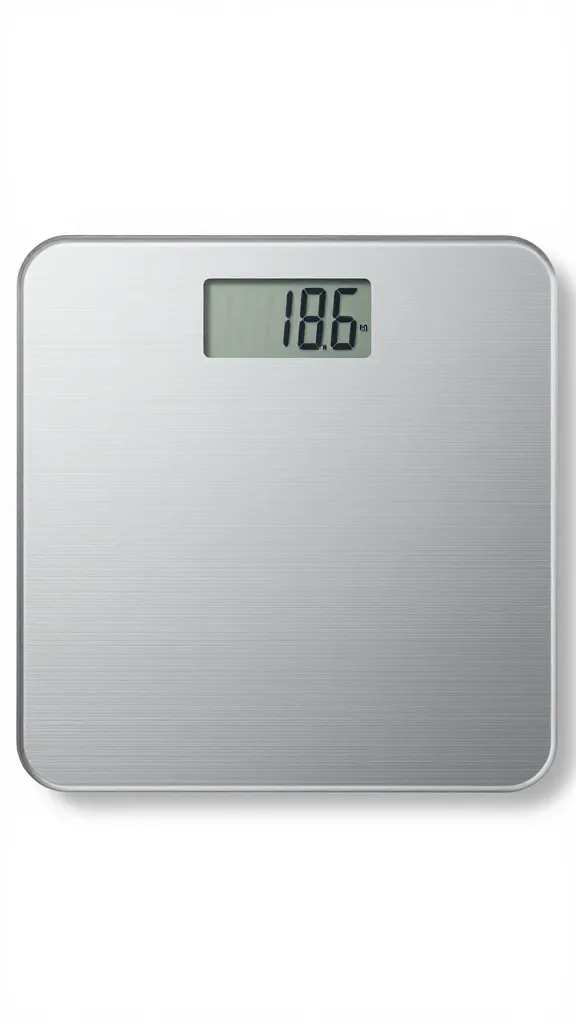 Digital scale showing