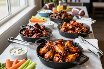 Game-Day Gold Super Bowl Bbq Party for 50 People — the Wing Strategy