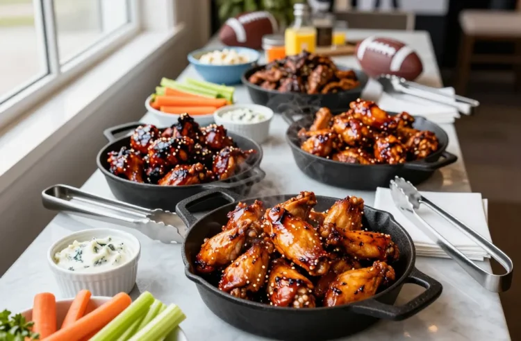 Game-Day Gold Super Bowl Bbq Party for 50 People — the Wing Strategy