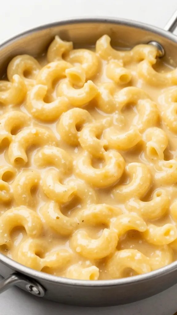 One full-size hotel pan of creamy mac and cheese