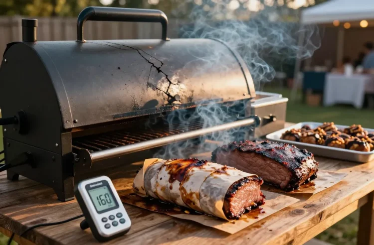 Mastering the Science of the Stall When Smoking Meat for 50 People