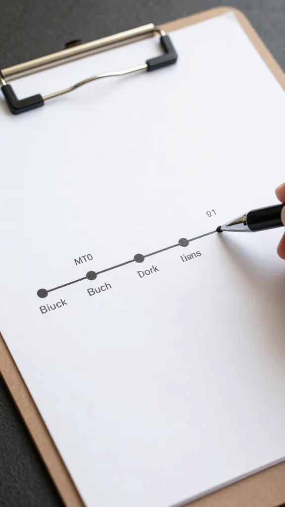 Digital cooking timeline on clipboard with pen, closeup