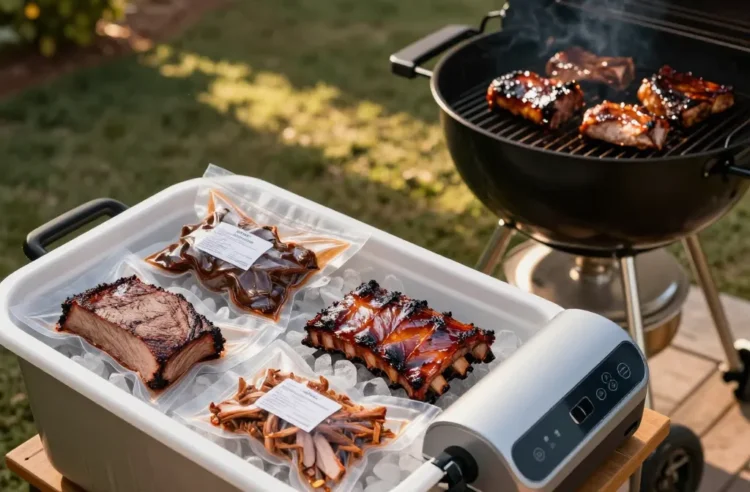 How to Use a Sous Vide to Pre-Cook Bbq for 50 People Fast