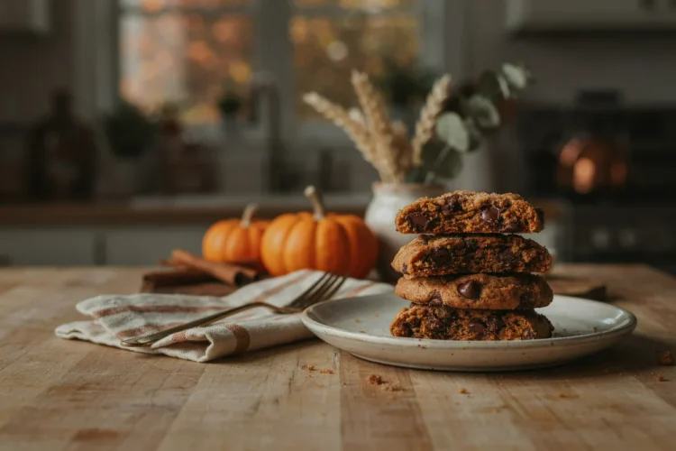 Pumpkin Chocolate Chip Cookies hero shot