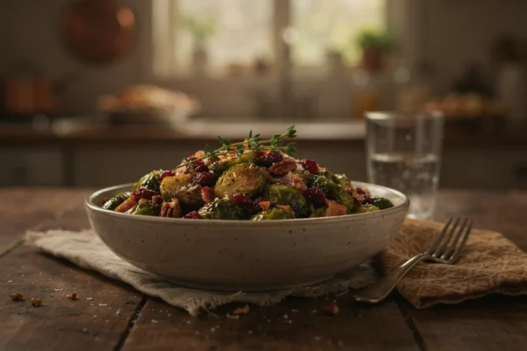 Thanksgiving Brussels Sprouts hero shot