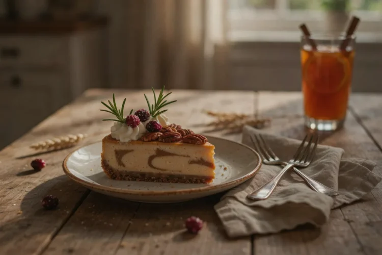 Thanksgiving Cheesecake hero shot