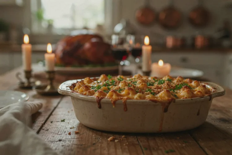 Thanksgiving Mac and Cheese hero shot