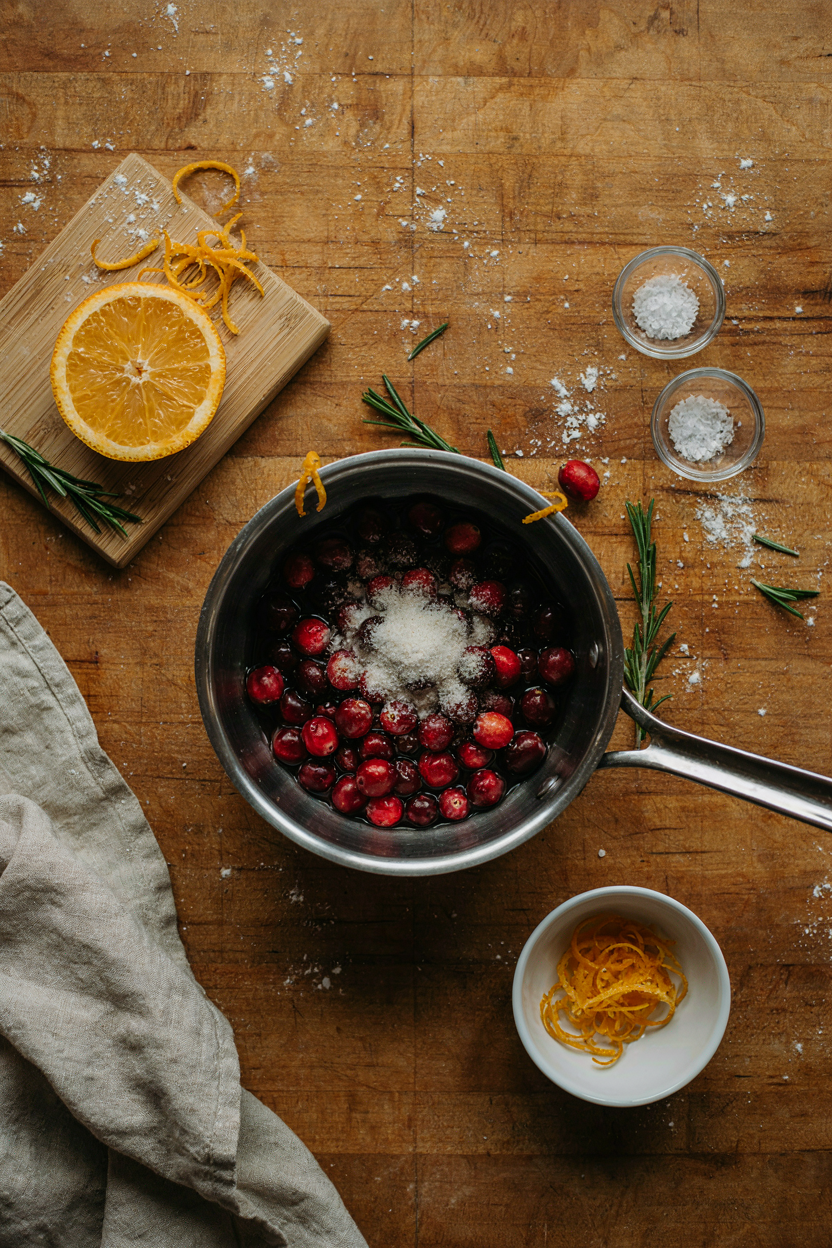 Cranberry sauce combine