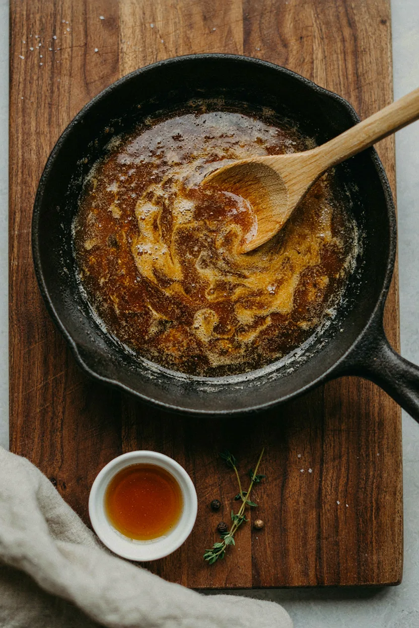 Brown butter with maple syrup