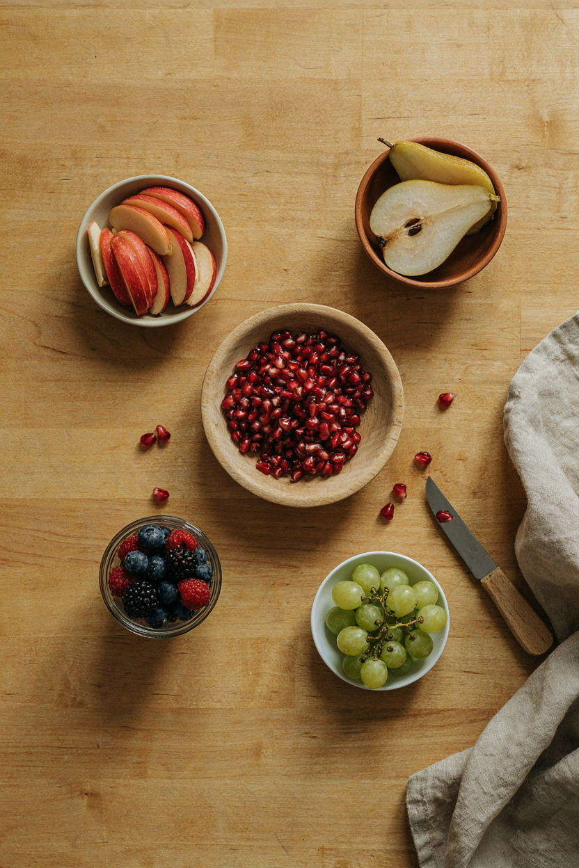 Fresh cut fruit prepped and ready